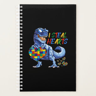 Ich stehle Herz Puzzle Autismus Bewusstsein Dinosa Planer