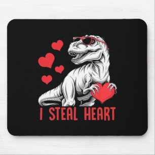 Ich stehle Herz T-Rex Dinosaurier Valentinstag Kin Mousepad