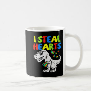 Ich stehle Herz Trex Dinosaur Kinder Jungen Autism Kaffeetasse