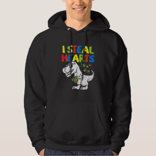 Ich stehle Herz Trex Dinosaur Kleinkind Autism Awa Hoodie