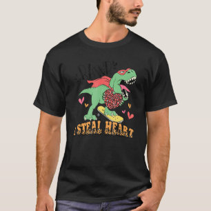 Ich stehle Herz Trex Liebe mein Herz Leopard Dinos T-Shirt
