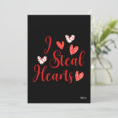 Ich stehle Herz Valentine Feiertagskarte (Stehend Vorderseite)