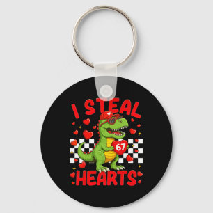Ich stehle Herzen 67 Valentinstag 67 Dinosaurier T Schlüsselanhänger