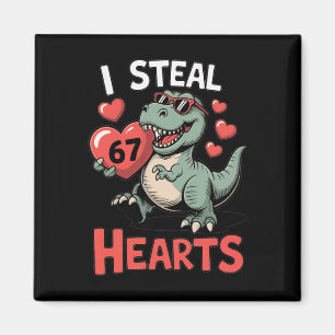 Ich stehle Herzen 67 Valentinstag 67 Meme 6 7 T-re Magnet