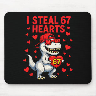 Ich stehle Herzen 67 Valentinstag 67 Meme 6 7 T-Re Mousepad