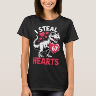 Ich stehle Herzen 67 Valentinstag 67 Meme 6 7 T-re T-Shirt