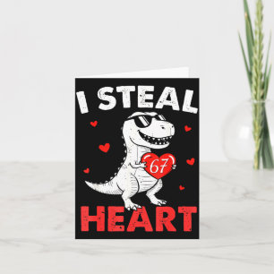 Ich stehle Herzen 67 Valentinstage für Jungen Mädc Karte