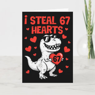 Ich stehle Herzen Dino Jungen Dinosaurier Valentin Karte