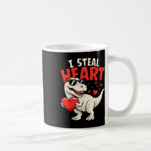 Ich stehle Herzen Dinosaurier Valentinskarten für  Kaffeetasse