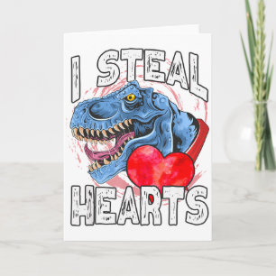 Ich stehle Herzen Dinosaurier Valentinstag T Rex L Karte