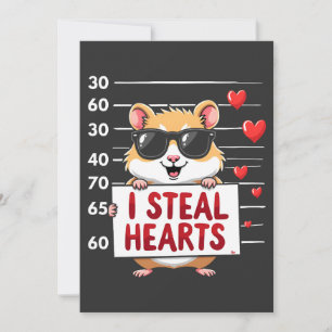 Ich stehle Herzen Hamsterliebhaber Valentinstag  Feiertagskarte