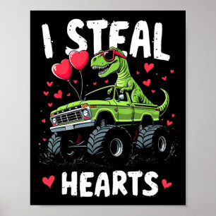 Ich stehle Herzen Kinder Lustige Trex-Geschenke fü Poster