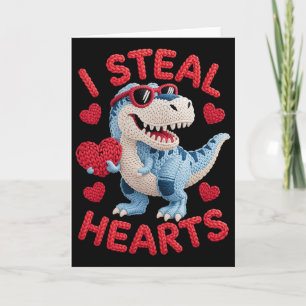 Ich stehle Herzen Süße Dinosaurier-Kleidung Für Ki Karte