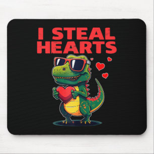 Ich stehle Herzen T-Rex Süßer Valentinstag Valenti Mousepad