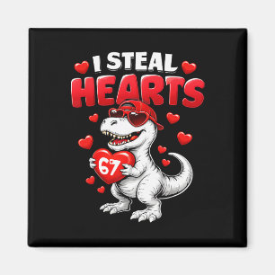 Ich stehle Herzen T Rex Valentinstag 67 Meme 6 7 B Magnet
