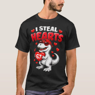 Ich stehle Herzen T Rex Valentinstag 67 Meme 6 7 B T-Shirt