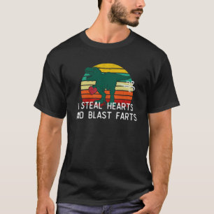 Ich stehle Herzen und blast Furzen Dinosaurier Rex T-Shirt