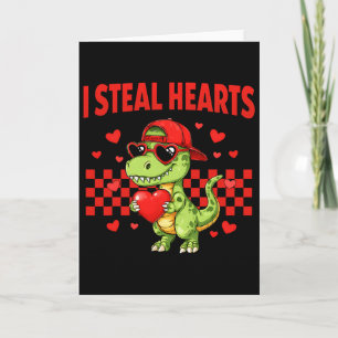 Ich stehle Herzen Valentins-Dinosaurier Süße Liebe Karte