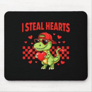 Ich stehle Herzen Valentinstag Dinosaurier Süße Li Mousepad