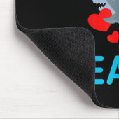 Ich stehle Herzen Valentinstag Hai  Mousepad (Ecke)
