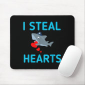 Ich stehle Herzen Valentinstag Hai  Mousepad (Mit Mouse)
