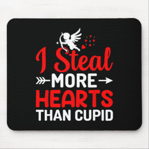 Ich stehle mehr Herzen als Cupido Mousepad