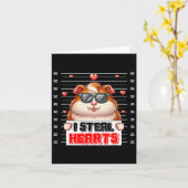 Ich stehle Niedlich Hearts Valentine Guinea Pig Su Karte (Gelbe Blume)