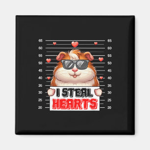Ich stehle Niedlich Hearts Valentine Guinea Pig Su Magnet