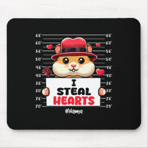 Ich stehle süße Herzen Valentinstag Hamster Besitz Mousepad