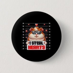 Ich stehle süße Herzen Valentinstag Meerschweinche Button