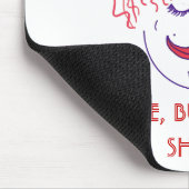 ICH STEIGE ZWAR, ABER ICH LEHNE AB ZU GLÄNZEN! MOUSEPAD (Ecke)