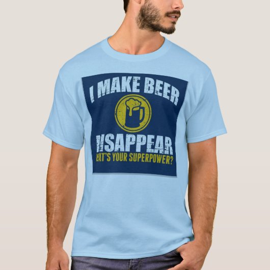 Ich stelle Bier her zu verschwinden/Supermacht T - T-Shirt (Vorderseite)