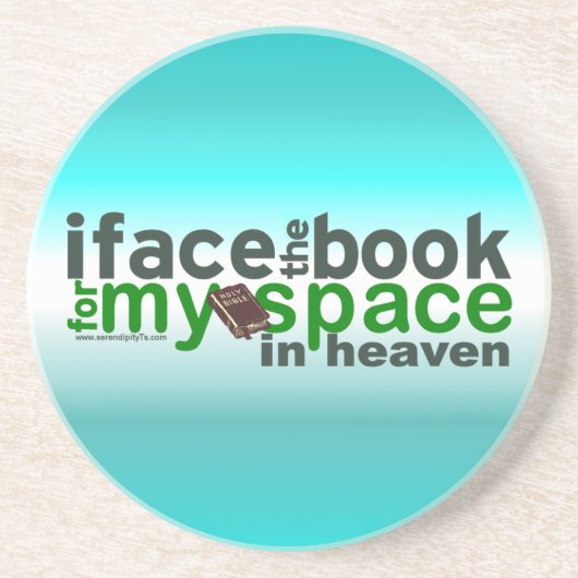 Ich stelle das Buch für Myspace gegenüber Getränkeuntersetzer (Vorne)