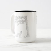 Ich stelle das Eichhörnchen Zwei-Tone-Kaffee-Tasse Zweifarbige Tasse (Vorderseite Links)