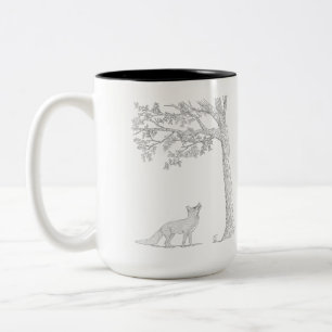 Ich stelle das Eichhörnchen Zwei-Tone-Kaffee-Tasse Zweifarbige Tasse