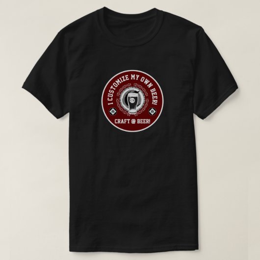 Ich stelle mir mein eigenes Bier an T-Shirt (Design vorne)