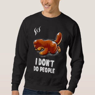 Ich stelle nicht vor, Nerd Otter Ge zu schlafen Sweatshirt