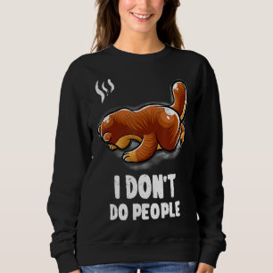 Ich stelle nicht vor, Nerd Otter Ge zu schlafen Sweatshirt