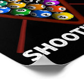 Ich stelle stattdessen Pool 8 Ball Player Billiard Poster (Ecke)