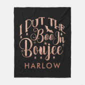 Ich stellte das BOO in BOUJEE Halloween Fleecedecke (Vorderseite)