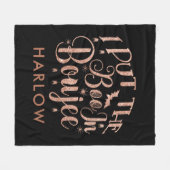 Ich stellte das BOO in BOUJEE Halloween Fleecedecke (Vorderseite (Horizontal))
