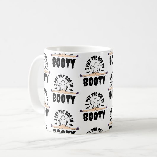 Ich stellte den Boo in Hintern Funny Halloween Gho Kaffeetasse (Vorderseite Links)