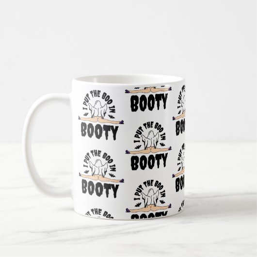 Ich stellte den Boo in Hintern Funny Halloween Gho Kaffeetasse (Links)