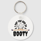 Ich stellte den Boo in Hintern Funny Halloween Gho Schlüsselanhänger (Rückseite)