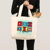 Ich steppe Taschen-Tasche Jumbo Stoffbeutel (Vorderseite (Produkt))