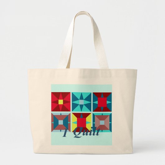 Ich steppe Taschen-Tasche Jumbo Stoffbeutel (Vorne)