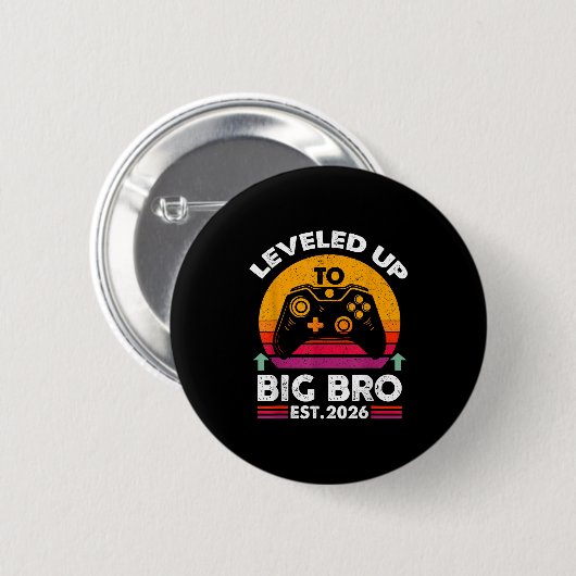 Ich stieg auf den Big Brother 2026 Funny Big Bro A Button (Vorne & Hinten)