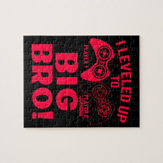 Ich stieg bis zu Big Bro rot und schwarz Puzzle (Horizontal)