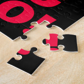 Ich stieg bis zu Big Bro rot und schwarz Puzzle (Seite)