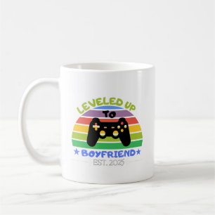 Ich stieg zu Boyfriend Funny Gamer Est auf. 2025 Kaffeetasse